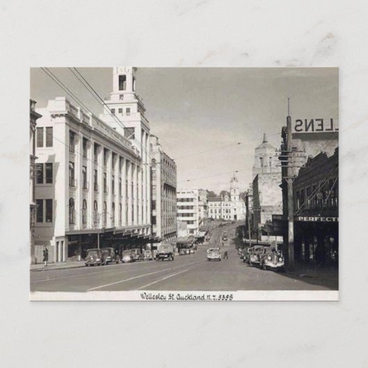 旧はがき – オークランド,ニュージーランド ポストカード (正面)