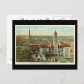 旧はがき，サバンナ，ジョージア，アメリカ ポストカード (正面/裏面)