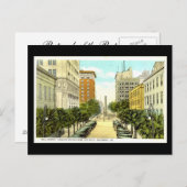 旧はがき、サバンナ、ジョージア ポストカード (正面/裏面)