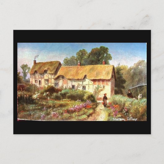 旧はがき、シュタリー、アン・ハサウェイのコテージ ポストカード (正面)