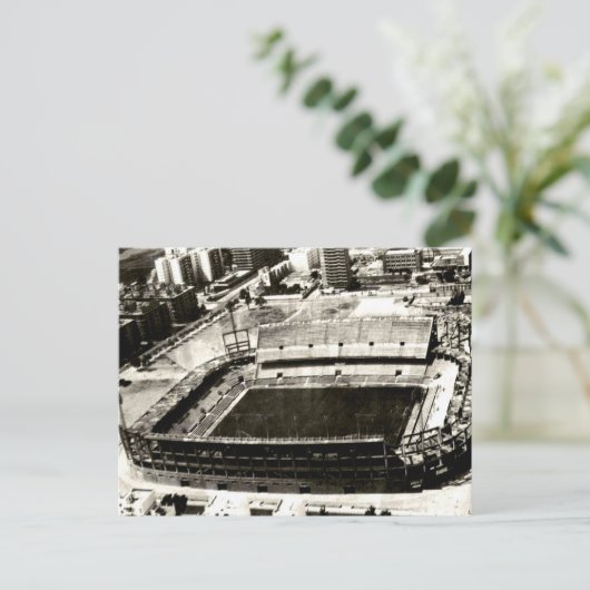 旧はがき – スペイン,セビリア,サッカー競技場 ポストカード (スタンド正面)