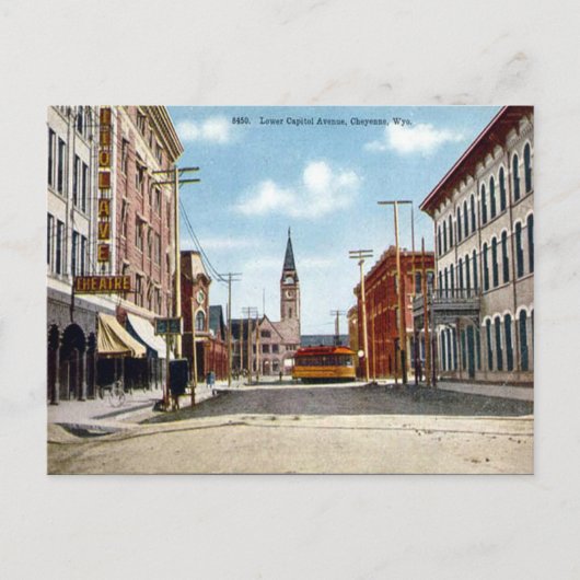 旧はがき – チェインヌ、ワイオミング ポストカード (正面)