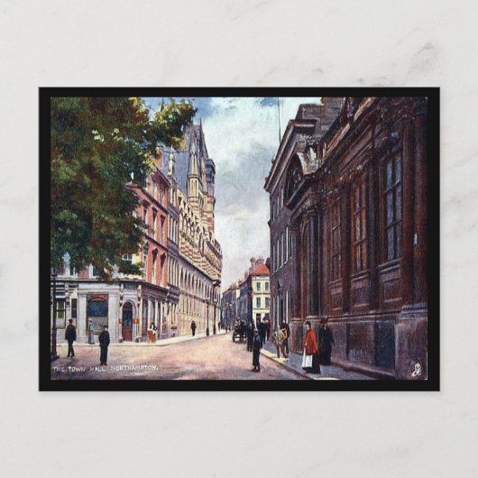 旧はがき – ノーサンプトン市庁舎 ポストカード (正面)