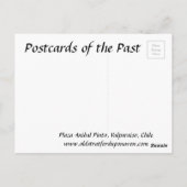 旧はがき – バルパライソ，チリ ポストカード (裏面)