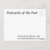 旧はがき – バルパライソ,チリ ポストカード (裏面)