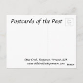 旧はがき – バーモント，アメリカ ポストカード (裏面)