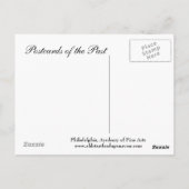 旧はがき – フィラデルフィア，ファインアート ポストカード (裏面)