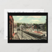 旧はがき – プロビデンスRI鉄道トンネル ポストカード (正面/裏面)