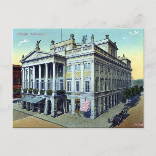 旧はがき – ポーランド,ヴロツワフ ポストカード (正面)