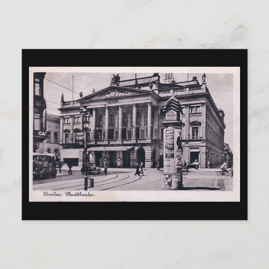 旧はがき – ポーランド,ヴロツワフ ポストカード (正面)