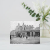 旧はがき – ミッドランド駅、ダービー ポストカード (スタンド正面)