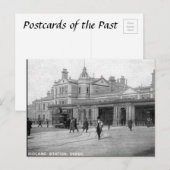 旧はがき – ミッドランド駅、ダービー ポストカード (正面/裏面)