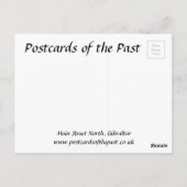 旧はがき – メイン通り北、ジブラルタル ポストカード (裏面)