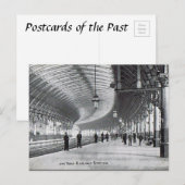 旧はがき – ヨーク鉄道駅 ポストカード (正面/裏面)