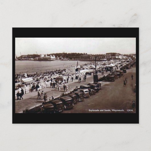 旧はがき、ワイマス、ドーセット ポストカード (正面)