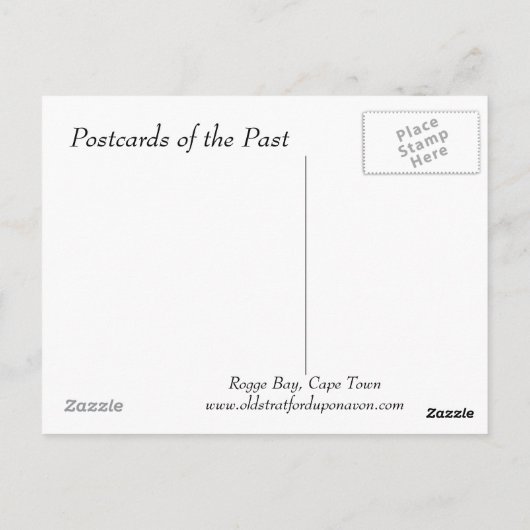 旧はがき – 南アフリカのケープタウン ポストカード (裏面)