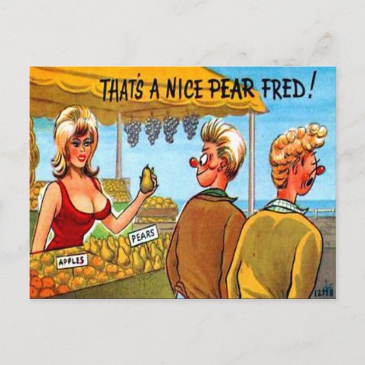 旧はがき – 旧漫画はがき ポストカード (正面)