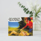 旧はがき – 旧漫画ゴルフはがき ポストカード (スタンド正面)