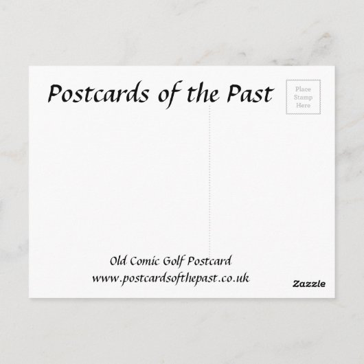 旧はがき – 旧漫画ゴルフはがき ポストカード (裏面)