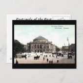 旧はがき – 王室の劇場,コペンハーゲン ポストカード (正面/裏面)