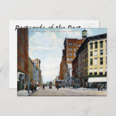 旧はがき – 米国コネチカット州，ハートフォード ポストカード (正面/裏面)