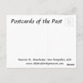 旧はがき – 米国ニューハンプシャー州,マンチェスター ポストカード (裏面)