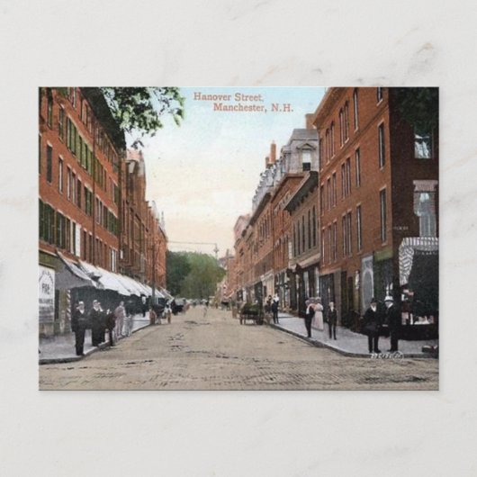 旧はがき – 米国ニューハンプシャー州,マンチェスター ポストカード (正面)