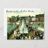 旧はがき – 西ピア，ブライトン，サセックス ポストカード (正面/裏面)