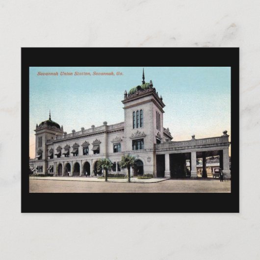 旧はがき – Savannah Union Station ポストカード (正面)