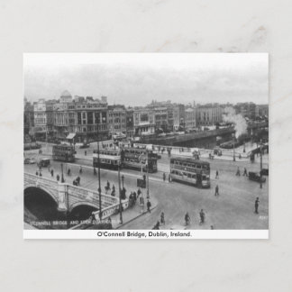旧アイルランド、1930年オコネル橋、ダブリン ポストカード