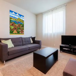 旧アステカ町 | AIアートポスター ポスター