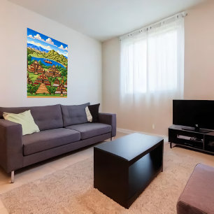 旧アステカ町   AIアートポスター ポスター