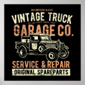 旧アメリカのクラシックヴィンテージトラックポスター ポスター (正面)