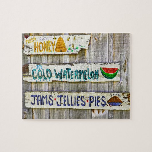 旧アメリカのヴィンテージシンボルや象徴 ジグソーパズル (横)