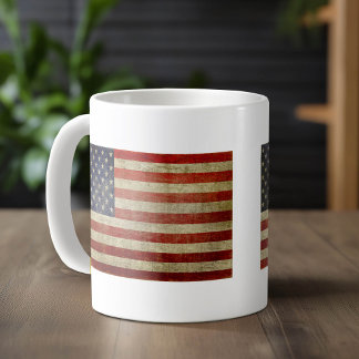旧アメリカ国旗 コーヒーマグカップ