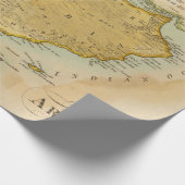 旧アラビアの半島の地図（1912年）  ラッピングペーパー (角)
