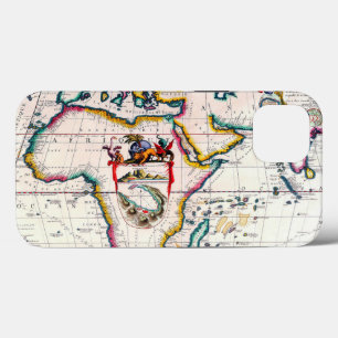 旧アンティークアフリカの地図1687年 iPhone 13ケース