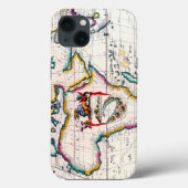 旧アンティークアフリカの地図1687年 Case-Mate iPhoneケース (裏面)