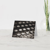 旧アンティークタイプライター鍵白黒 カード (正面)