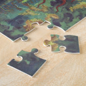 旧アンティークハワイアン諸島地図ヒストリカル ジグソーパズル (側面)