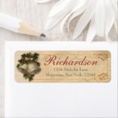 旧アンティークビクトリアンクリスマスベル伝統的ズ ラベル (インサイチュ)