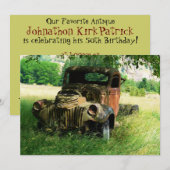 旧アンティークヴィンテージトラック招待状 招待状 (正面/裏面)