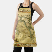 旧アンティーク世界地図 エプロン (インサイチュ)