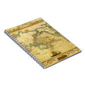 旧アンティーク世界地図 ノートブック (右側)