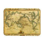 旧アンティーク世界地図 マグネット (横)