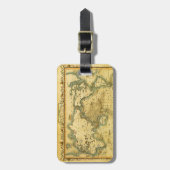 旧アンティーク世界地図 ラゲッジタグ (正面縦)