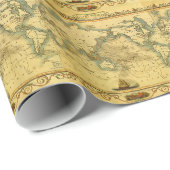 旧アンティーク世界地図 ラッピングペーパー (ロールコーナー)