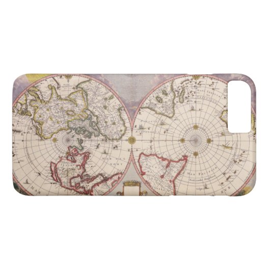 旧アンティーク世界地図 Case-Mate iPhoneケース (裏面(横))