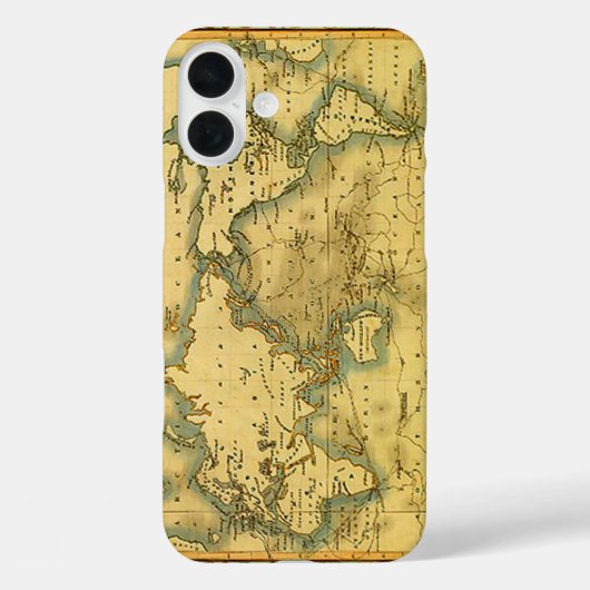 旧アンティーク世界地図 Case-Mate iPhoneケース (裏面)