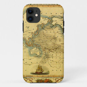 旧アンティーク世界地図 iPhone 11 ケース